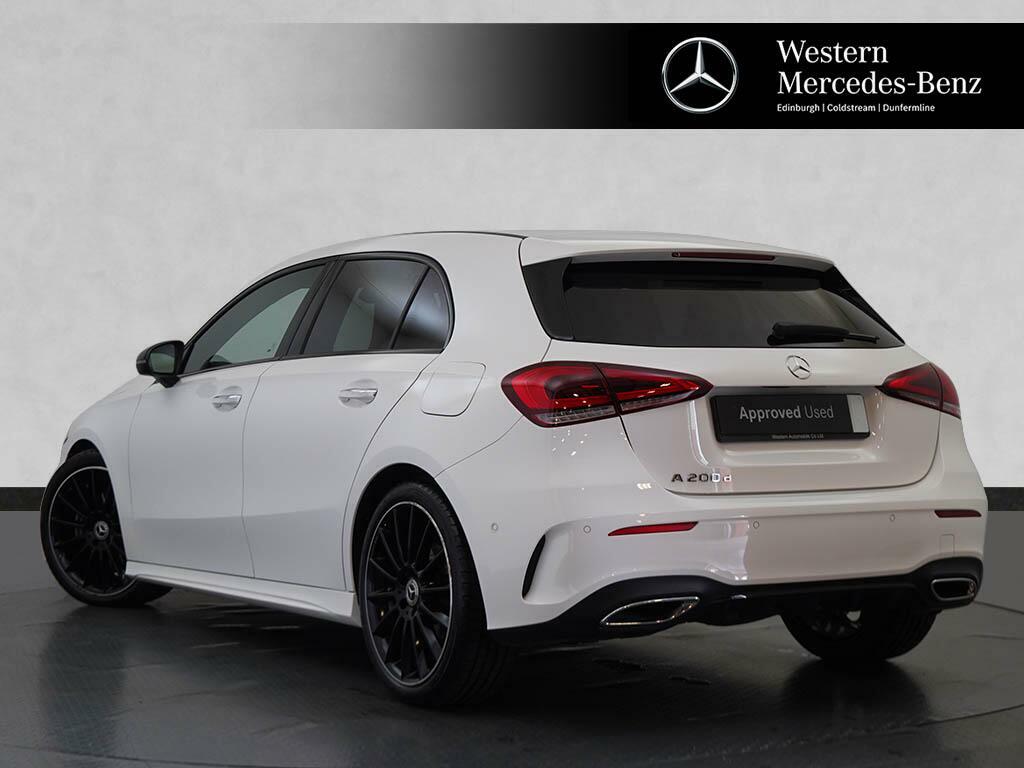 Mercedes-Benz A Class A 200 D Amg Line Premium Plus Night Edition White #2