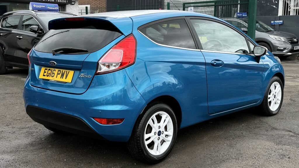 Ford Fiesta 1.0T Ecoboost Zetec Blue Edition Hatchback Pet EG16PWV Blue #3