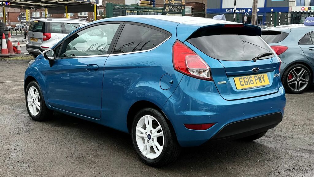 Ford Fiesta 1.0T Ecoboost Zetec Blue Edition Hatchback Pet EG16PWV Blue #5