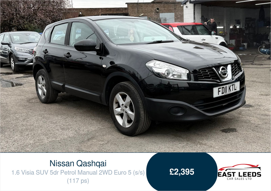Nissan Qashqai 1.6 Visia Suv 2Wd Euro 5 Ss FD11KTL Black