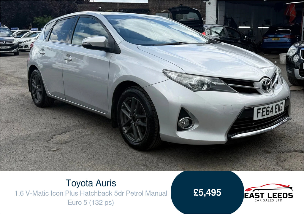 Toyota Auris 1.6 V-matic Icon Plus Hatchback Silver