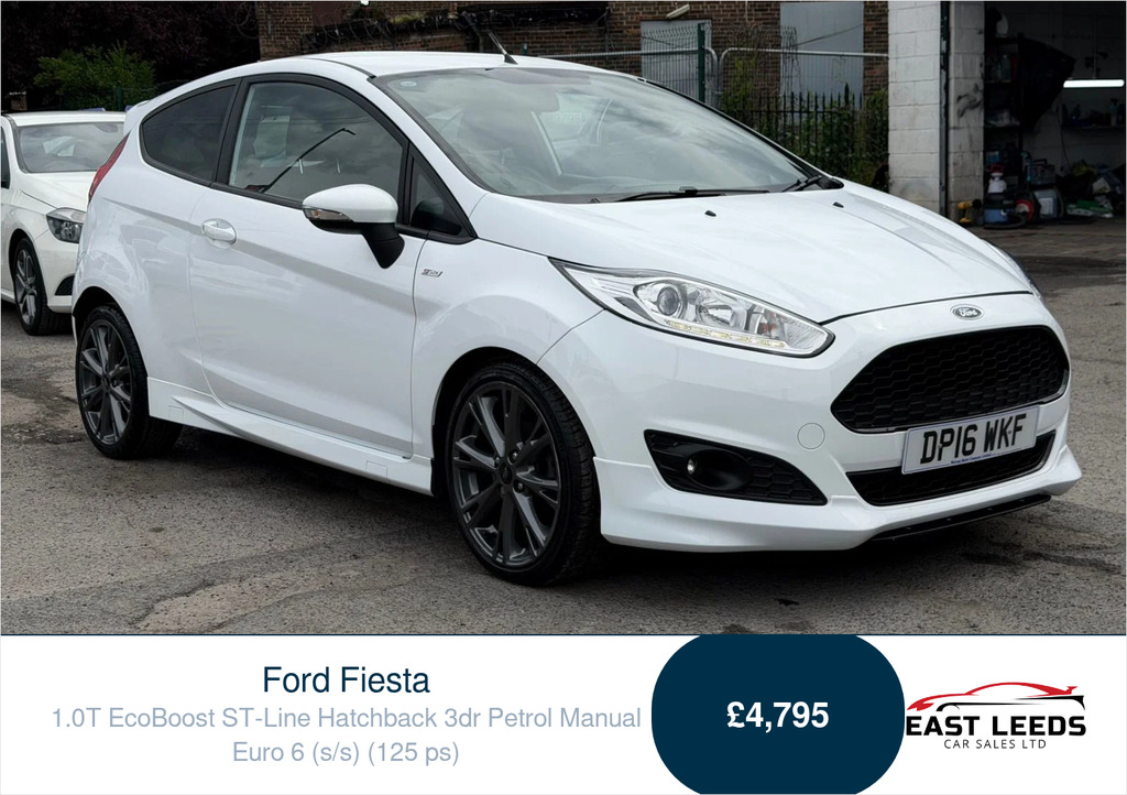 Ford Fiesta 1.0T Ecoboost St-line Hatchback White