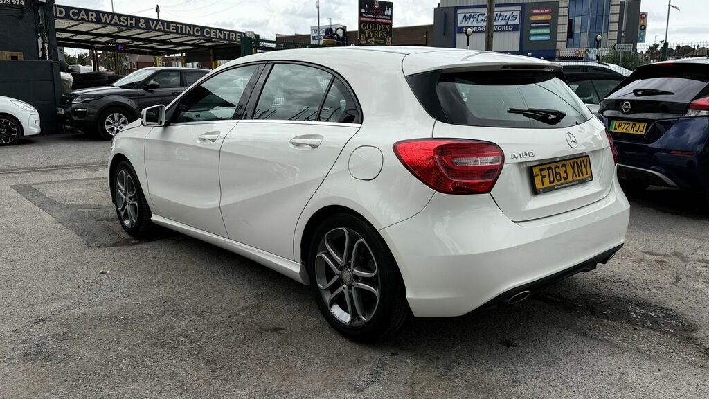 Mercedes-Benz A Class 1.6 A180 Sport Hatchback Euro 6 FD63XNY White #5