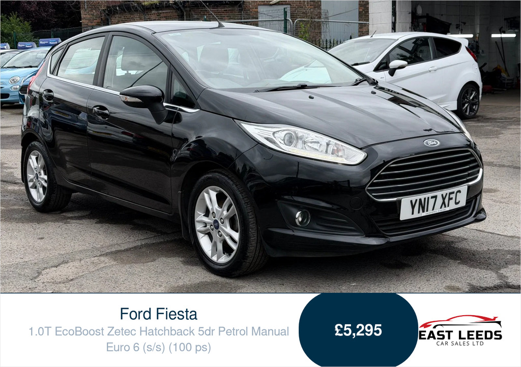 Ford Fiesta 1.0T Ecoboost Zetec Hatchback Eu Black