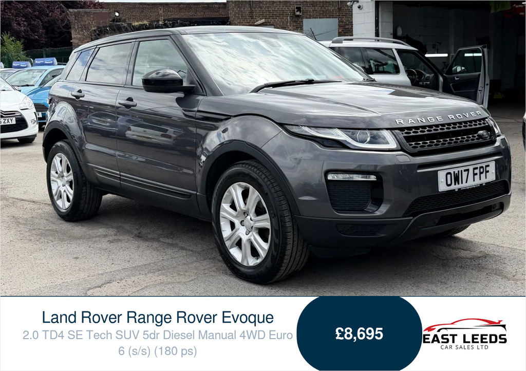 Land Rover Range Rover Evoque 2.0 Td4 Se Tech Suv 4Wd Euro 6 Grey