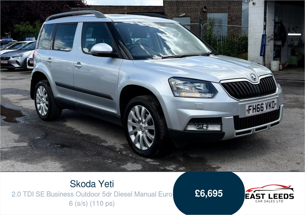Skoda Yeti 2.0 Tdi Se Business Outdoor Euro Silver