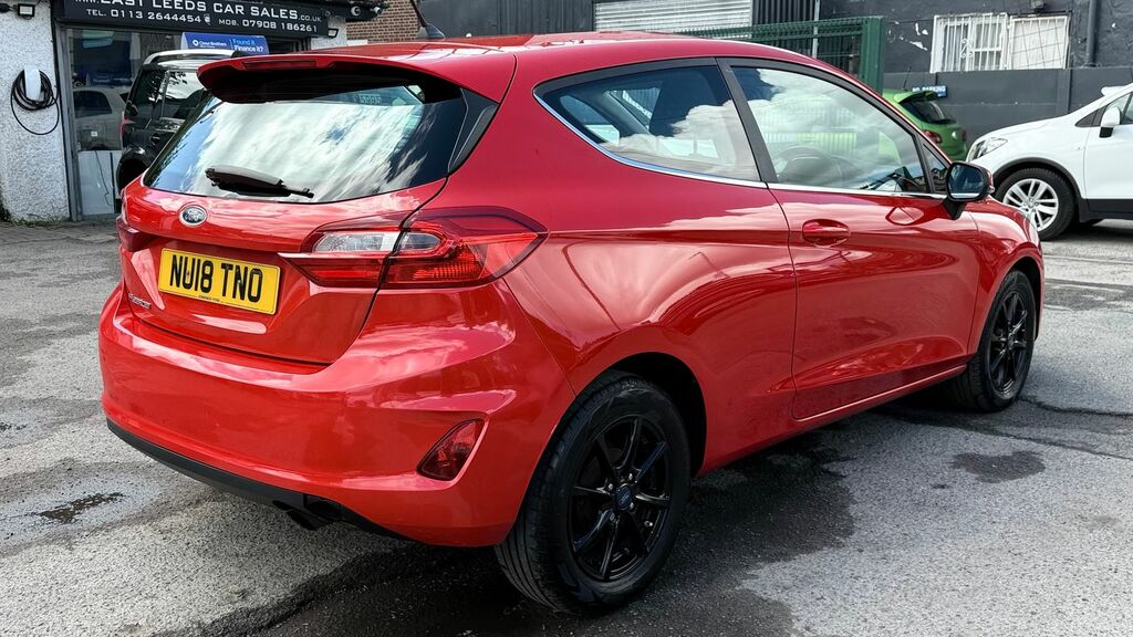 Ford Fiesta 1.0T Ecoboost Zetec Hatchback Eu NU18TNO Red #3