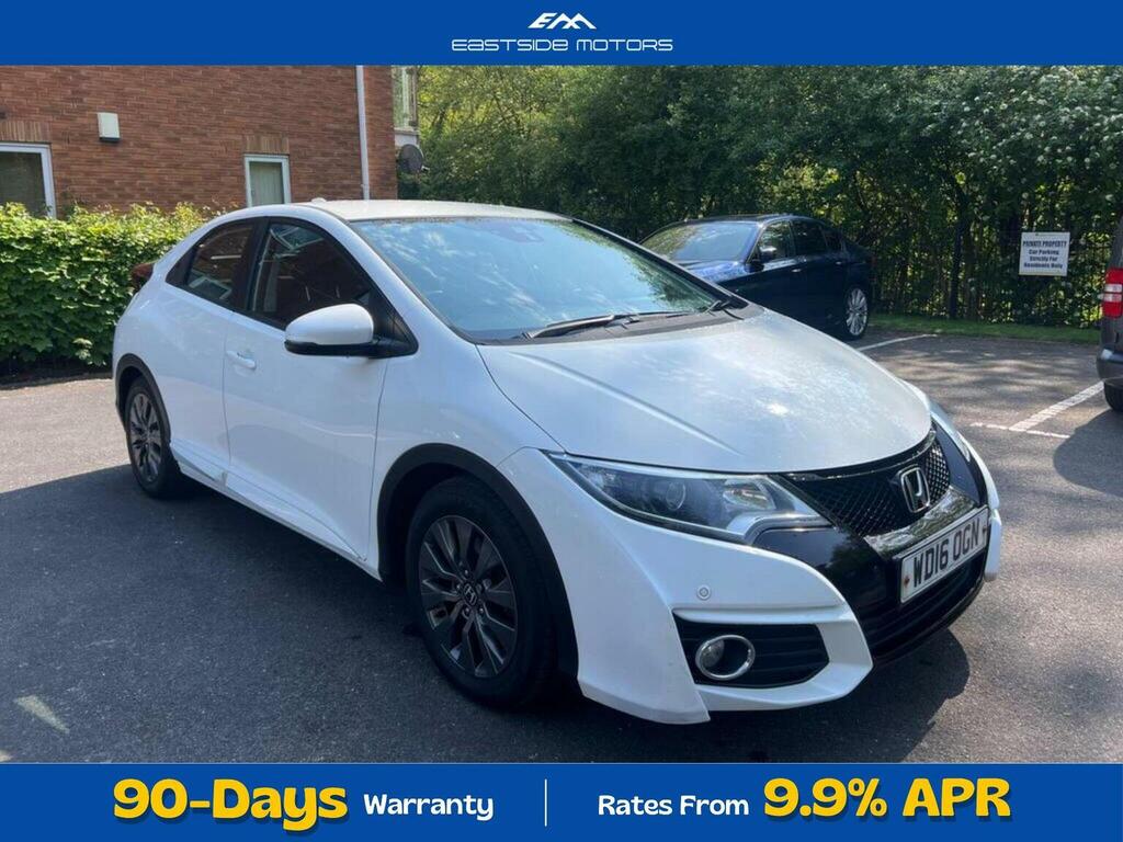 Honda Civic Hatchback 1.6 I-dtec Se Plus Navi Euro 5 Ss 5 WD16OGN White