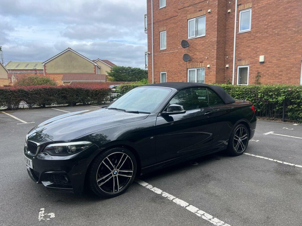 BMW 2 Series Convertible 2.0 218D M Sport Euro 6 Ss RA18SKX Black #6