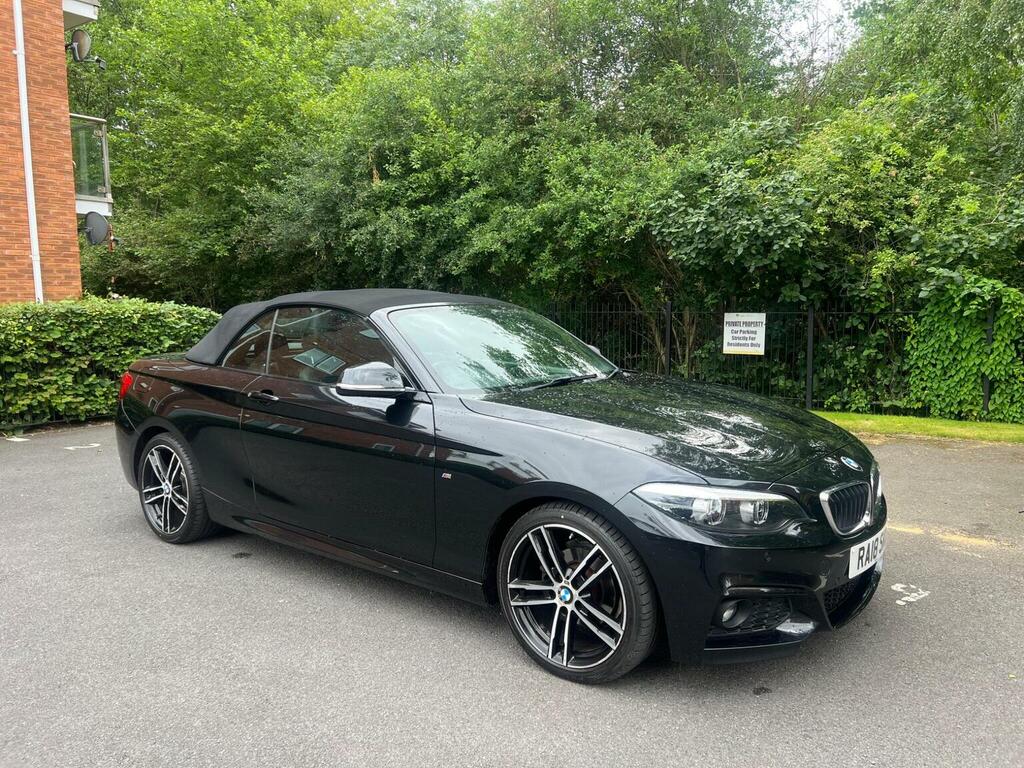 BMW 2 Series Convertible 2.0 218D M Sport Euro 6 Ss Black