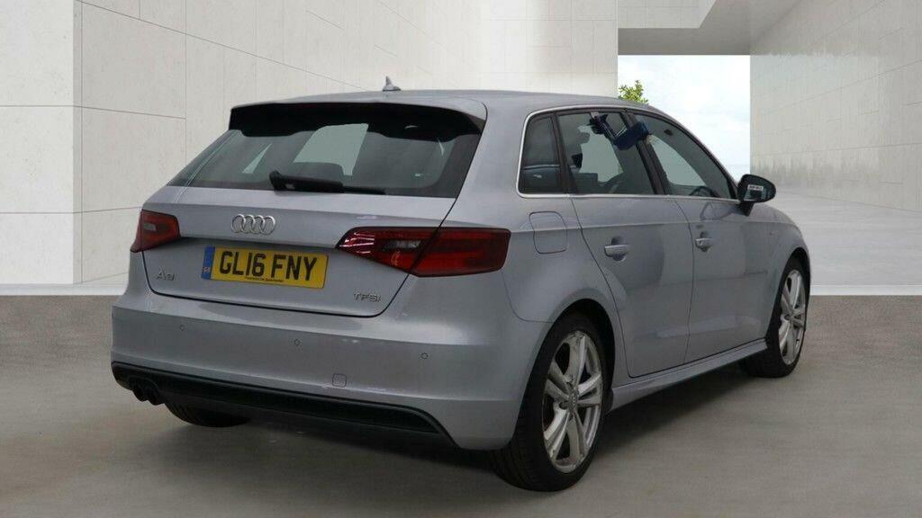 Audi A3 Hatchback 1.4 Tfsi S Line Sportback S Tronic Euro GL16FNY Silver #4