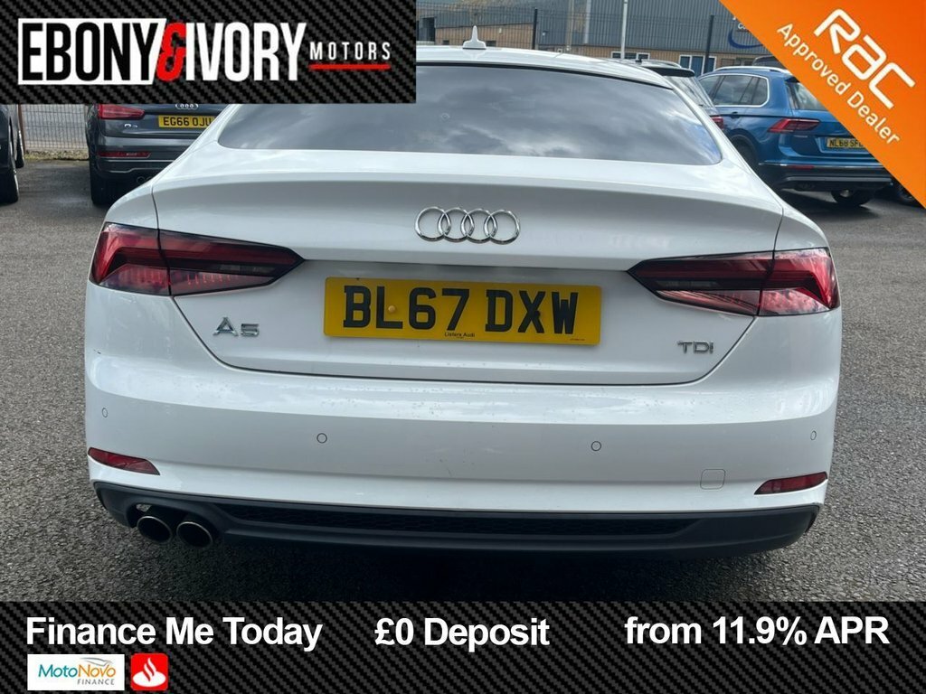 Audi A5 2L S Line White #4
