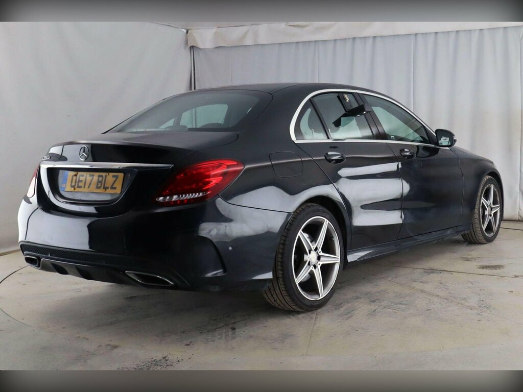 Mercedes-Benz C Class 2.1 C220d Amg Line G-tronic Euro 6 Ss OE17BLZ Black #4