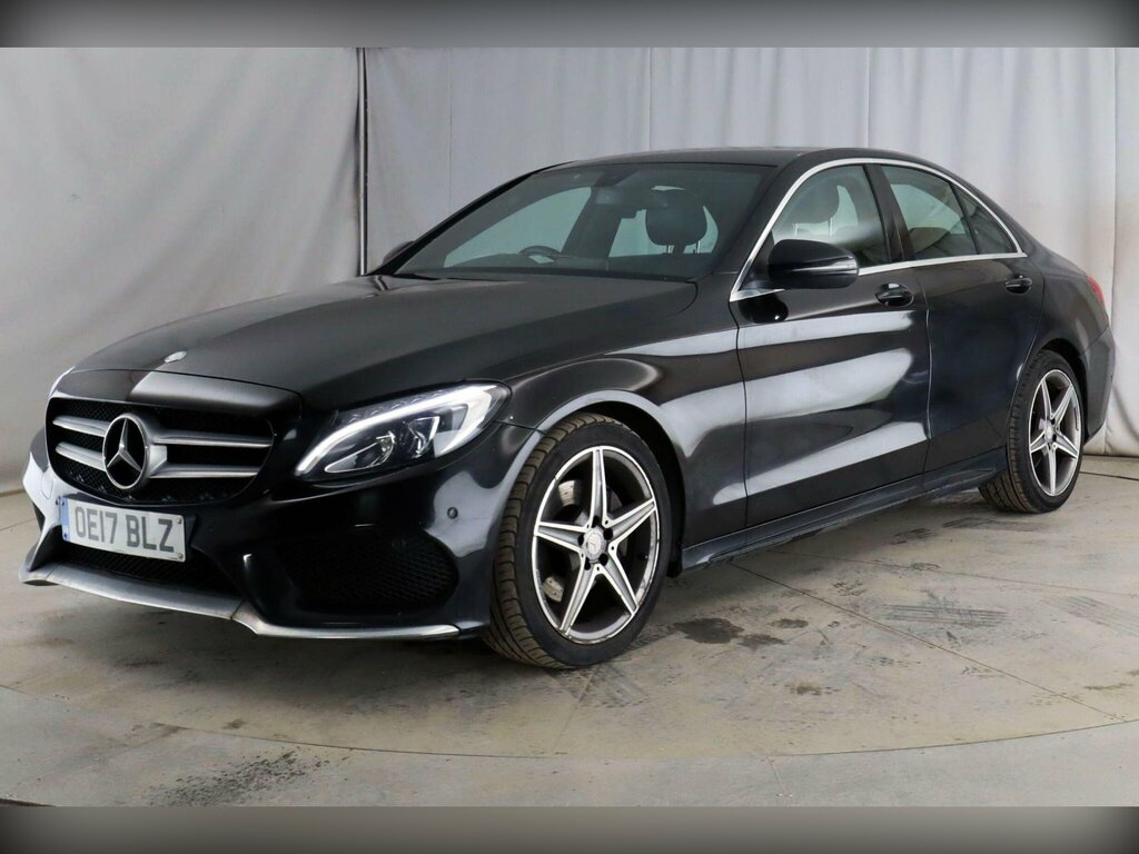 Mercedes-Benz C Class 2.1 C220d Amg Line G-tronic Euro 6 Ss OE17BLZ Black #2