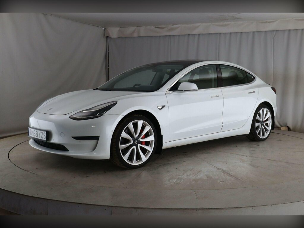 Tesla Model 3 Dual Motor Performance 4Wde Performanc White #3