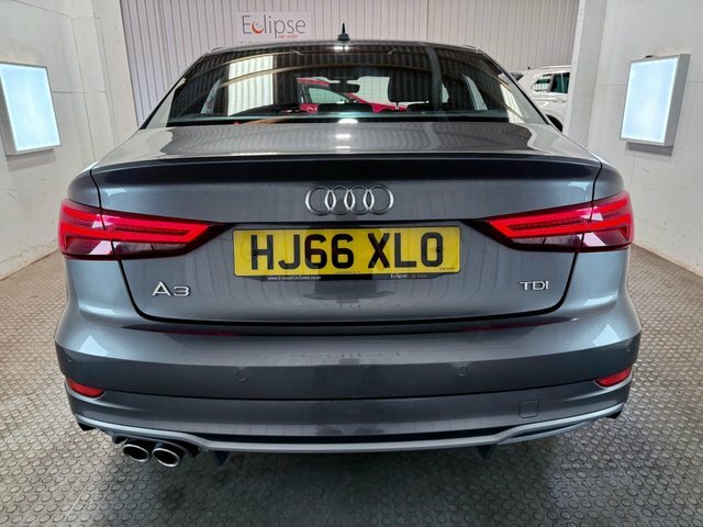 Audi A3 2016 2.0 Tdi S Line Saloon Euro HJ66XLO Grey #5