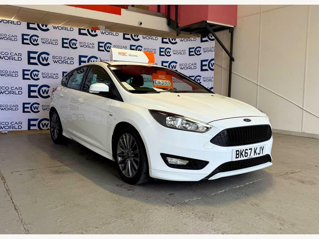 Ford Focus 1.0T Ecoboost St-line Euro 6 S S BK67KJY White #2