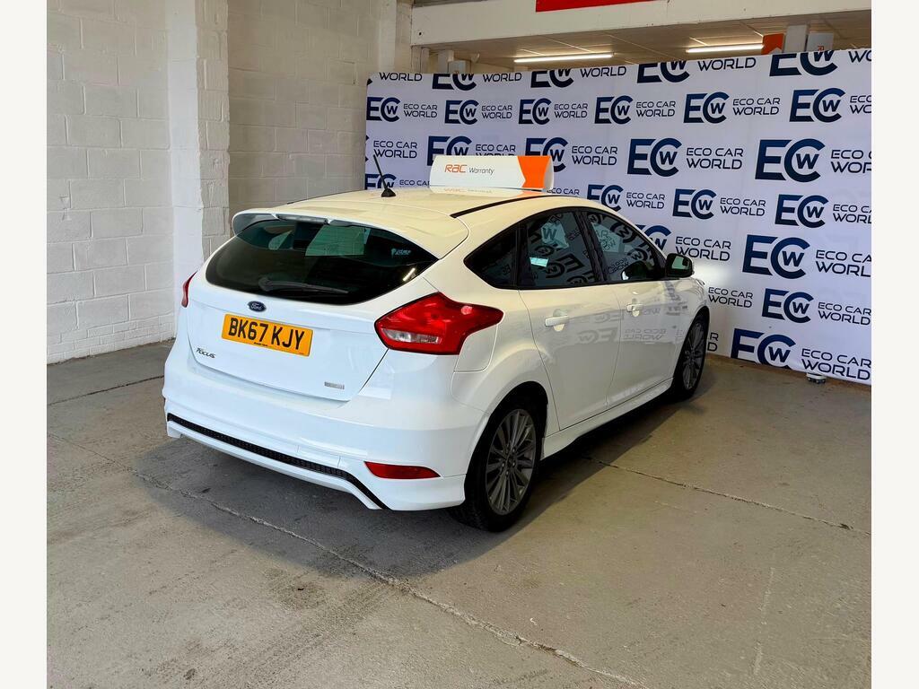 Ford Focus 1.0T Ecoboost St-line Euro 6 S S BK67KJY White #5