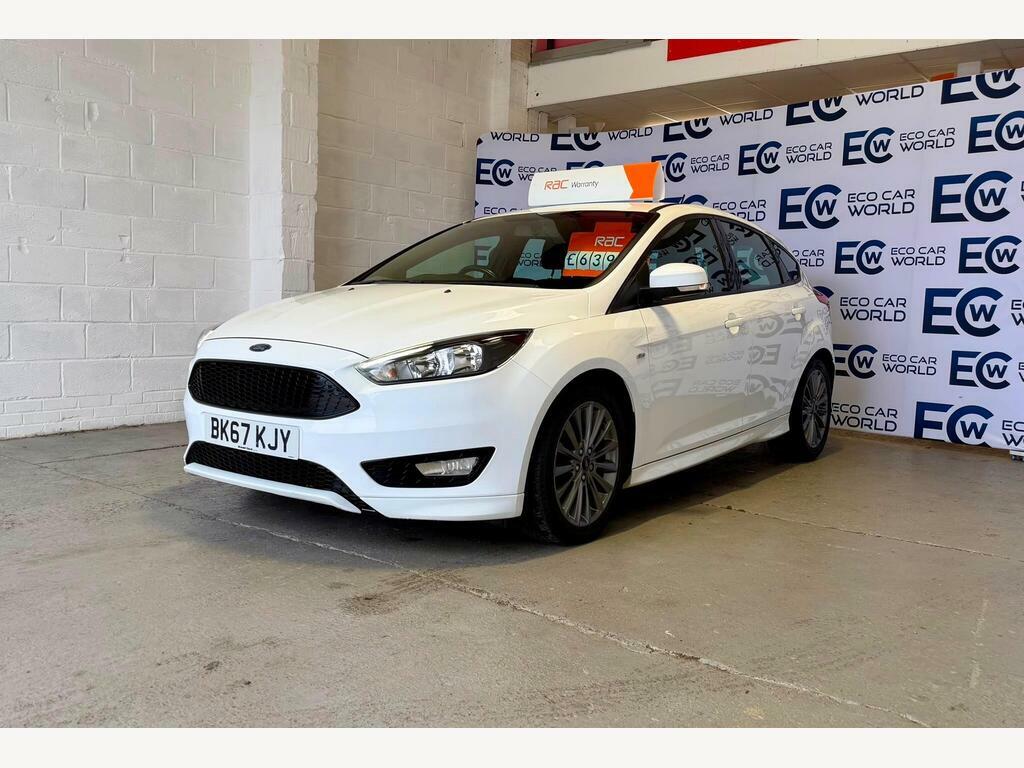 Ford Focus 1.0T Ecoboost St-line Euro 6 S S BK67KJY White #3