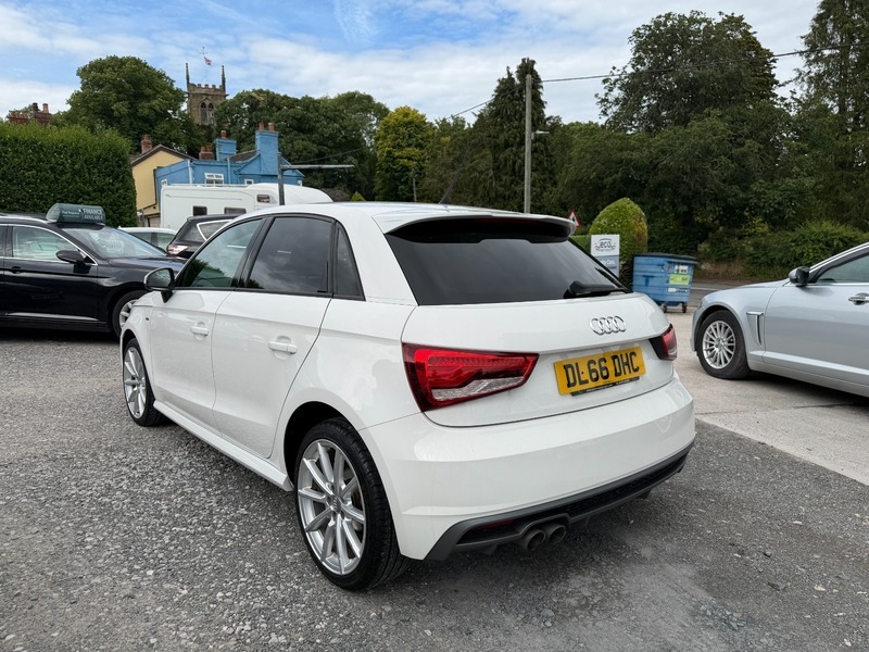 Audi A1 Sportback Tfsi S Line White #6