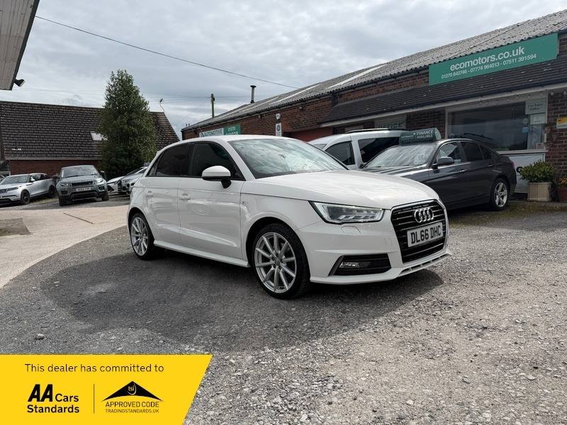 Audi A1 Sportback Tfsi S Line White #2