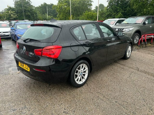 BMW 1 Series 2018 1.5 116D Se Business Hatchback Man YD68JJZ Black #3