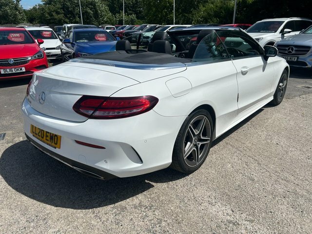 Mercedes-Benz C Class 2020 1.5 C200 Mhev Amg Line Cabriolet G White #5
