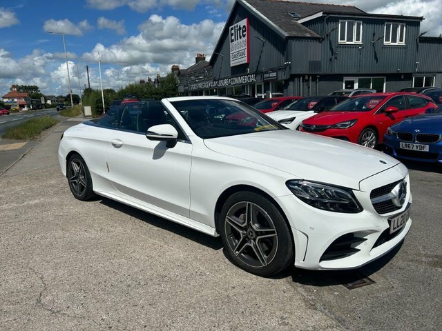 Mercedes-Benz C Class 2020 1.5 C200 Mhev Amg Line Cabriolet G White #3