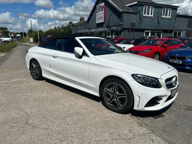 Mercedes-Benz C Class 2020 1.5 C200 Mhev Amg Line Cabriolet G White