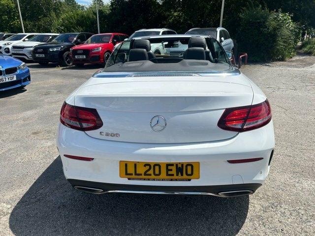 Mercedes-Benz C Class 2020 1.5 C200 Mhev Amg Line Cabriolet G White #6