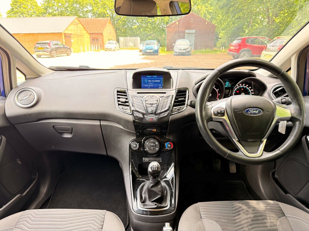 Ford Fiesta 1.0T Ecoboost Zetec Hatchback Euro 6 CN17XHJ Blue #3