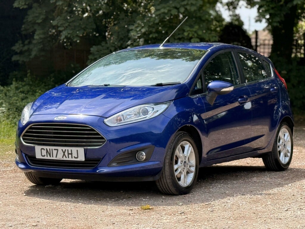 Ford Fiesta 1.0T Ecoboost Zetec Hatchback Euro 6 CN17XHJ Blue #2