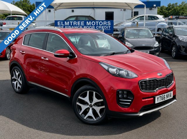 Kia Sportage 1.6 T-gdi Gt Line Suv Awd 4 YT66NVA Red