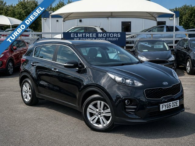 Kia Sportage Sportage 2 1.7 Turbo Crdi Suv Manu FY66OZE Black