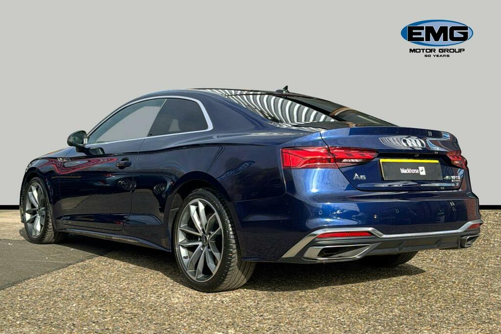 Audi A5 2.0 Tfsi 45 S Line Coupe S Tronic Quatt AX22FOP Blue #4