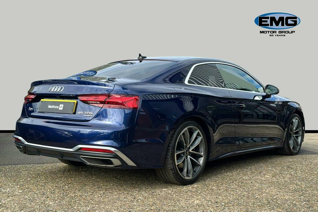 Audi A5 2.0 Tfsi 45 S Line Coupe S Tronic Quatt AX22FOP Blue #6