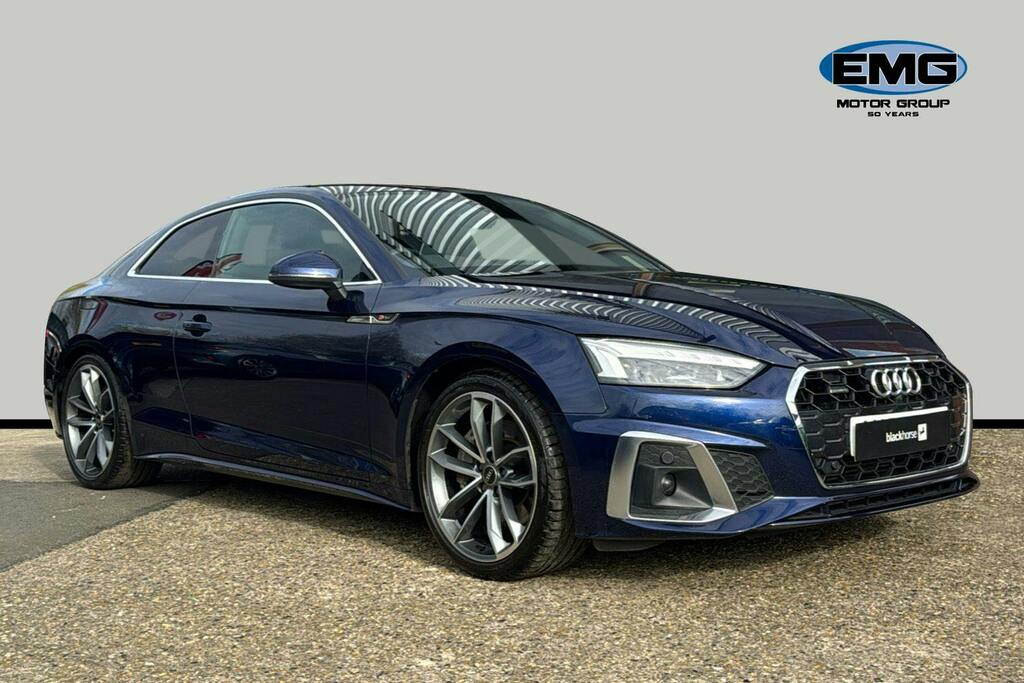 Audi A5 2.0 Tfsi 45 S Line Coupe S Tronic Quatt AX22FOP Blue