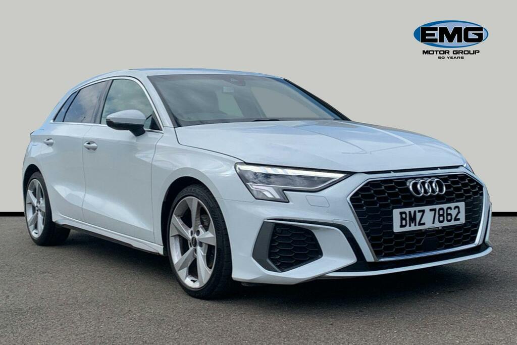 Audi A3 1.0 Tfsi 30 S Line Sportback S Tronic White