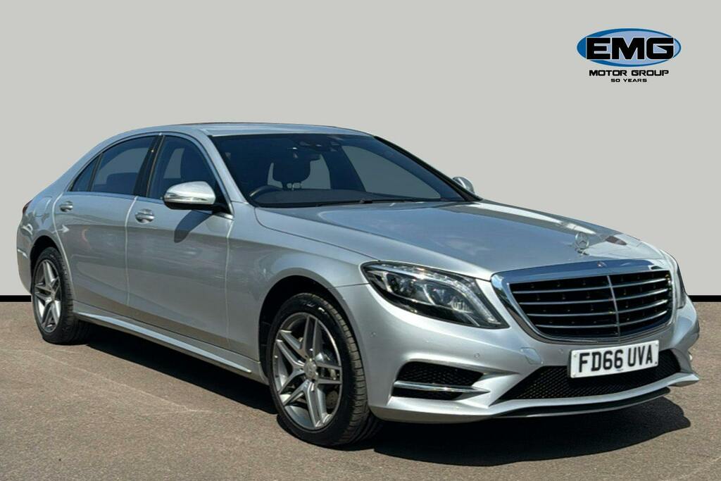 Mercedes-Benz S Class 4.7 S500l V8 Amg Line Saloon 9G Tronic Silver