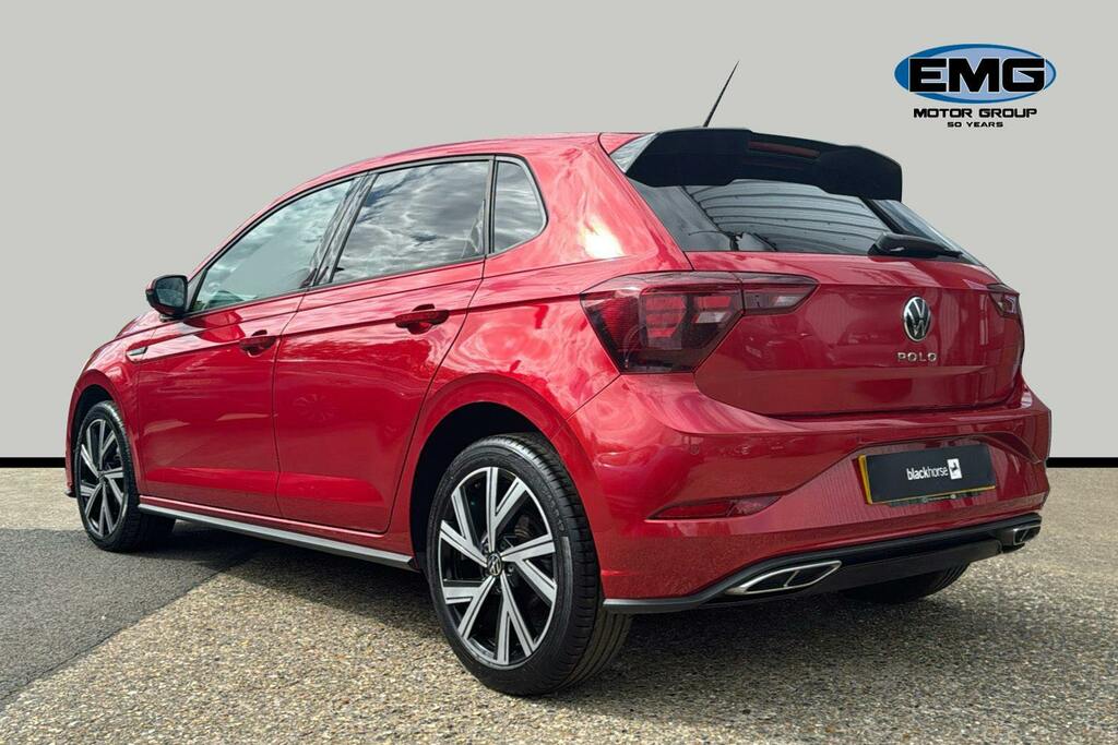 Volkswagen Polo 1.0 Tsi R Line Hatchback Dsg Ss YG72VXA Red #4
