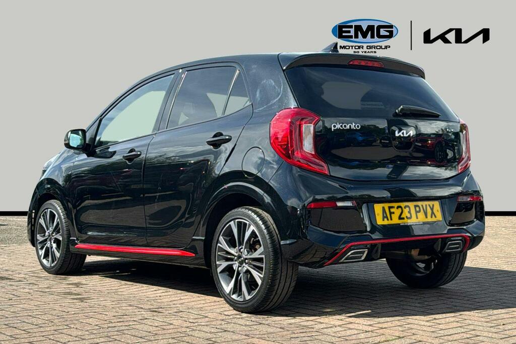 Kia Picanto 1.0 Dpi Gt Line Hatchback Amt Ss AF23PVX Black #4