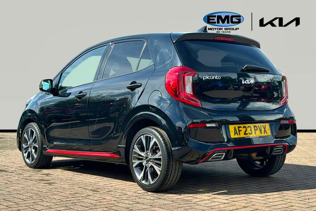 Kia Picanto 1.0 Dpi Gt Line Hatchback Amt Ss AF23PVX Black #4