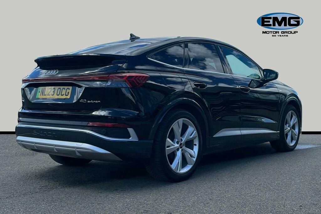 Audi Q4 E Tron 40 S Line Sportback 82Kwh NL23OCG Black #6