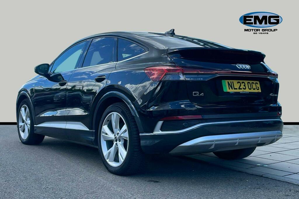 Audi Q4 E Tron 40 S Line Sportback 82Kwh NL23OCG Black #4