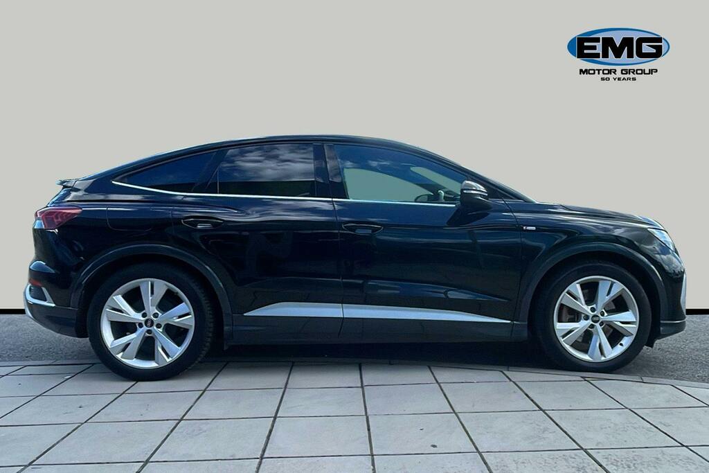 Audi Q4 E Tron 40 S Line Sportback 82Kwh NL23OCG Black #3