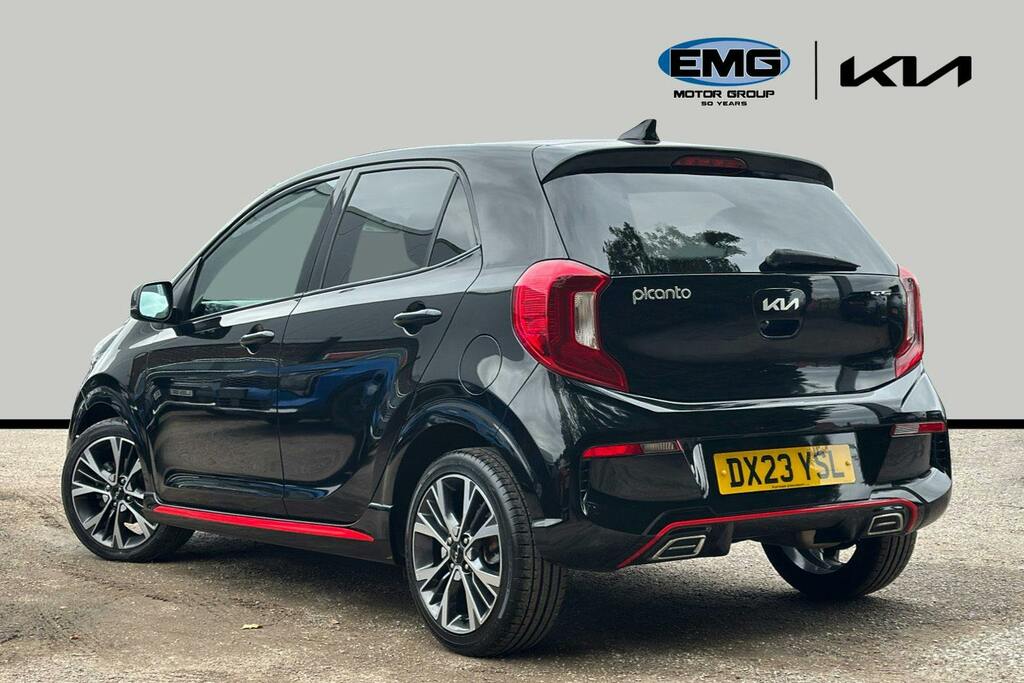 Kia Picanto 1.0 Dpi Gt Line Hatchback Amt Ss DX23YSL Black #4