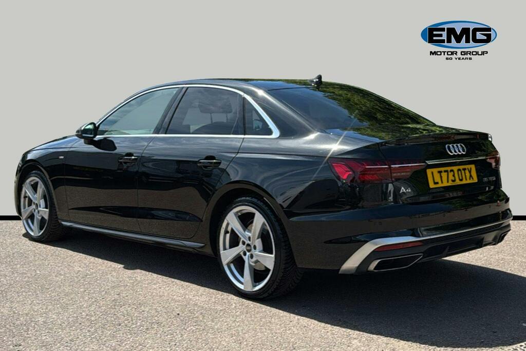 Audi A4 2.0 Tfsi 35 S Line Saloon S Tronic S LT73OTX Black #4