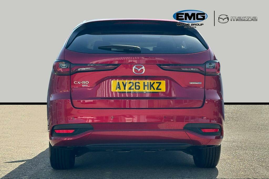 Mazda CX-80 2.5 E Skyactiv 17.8Kwh Takumi Plus Suv Red #5