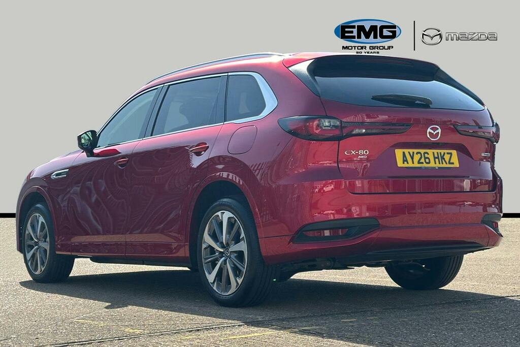 Mazda CX-80 2.5 E Skyactiv 17.8Kwh Takumi Plus Suv Red #4