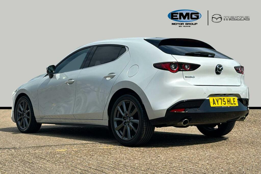 Mazda 3 2.5 E Skyactiv G Mhev Takumi Hatchback AY75HLE White #4